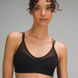 NWT Lululemon Anew Bra Size 8 Black Light Support A/B Cup +Tote